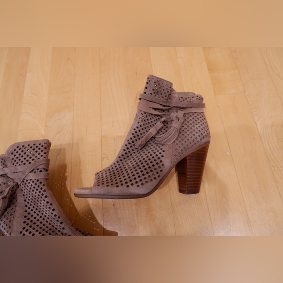 Vince Camuto Taupe Kamey Booties - Picture 3 of 9